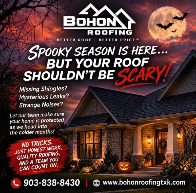 🎃 SPOOKY SEASON IS HERE… BUT YOUR ROOF SHOULDN’T BE SCARY! 👻🏠