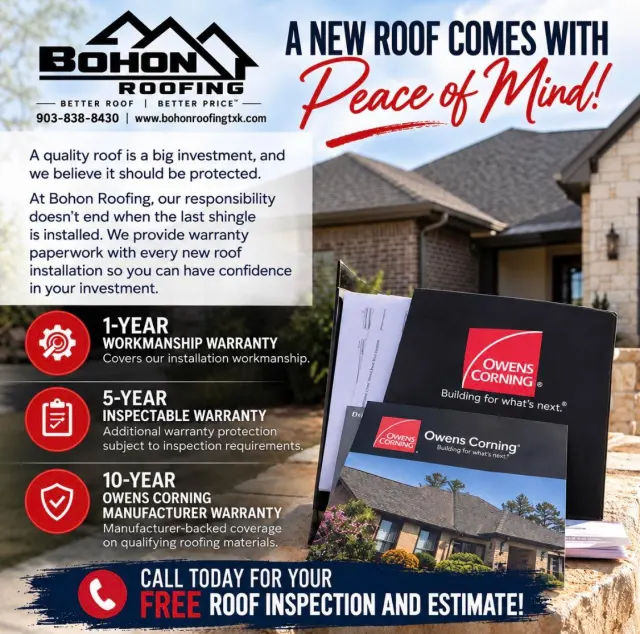 A New Roof Comes With Peace of Mind!